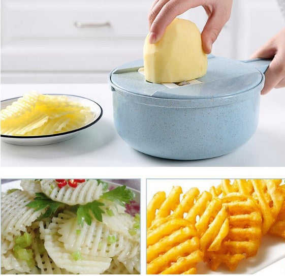 8-in-1 Mandoline Slicer & Vegetable Cutter – Multifunctional Kitchen Tool