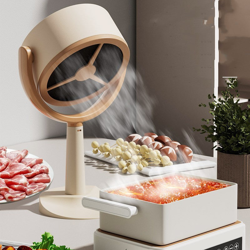 Household Small Desktop Mini Portable Range Hood – Smoke & Odor Eliminator